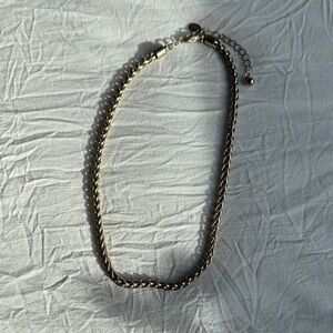 Express Gold Braided Chain Necklace